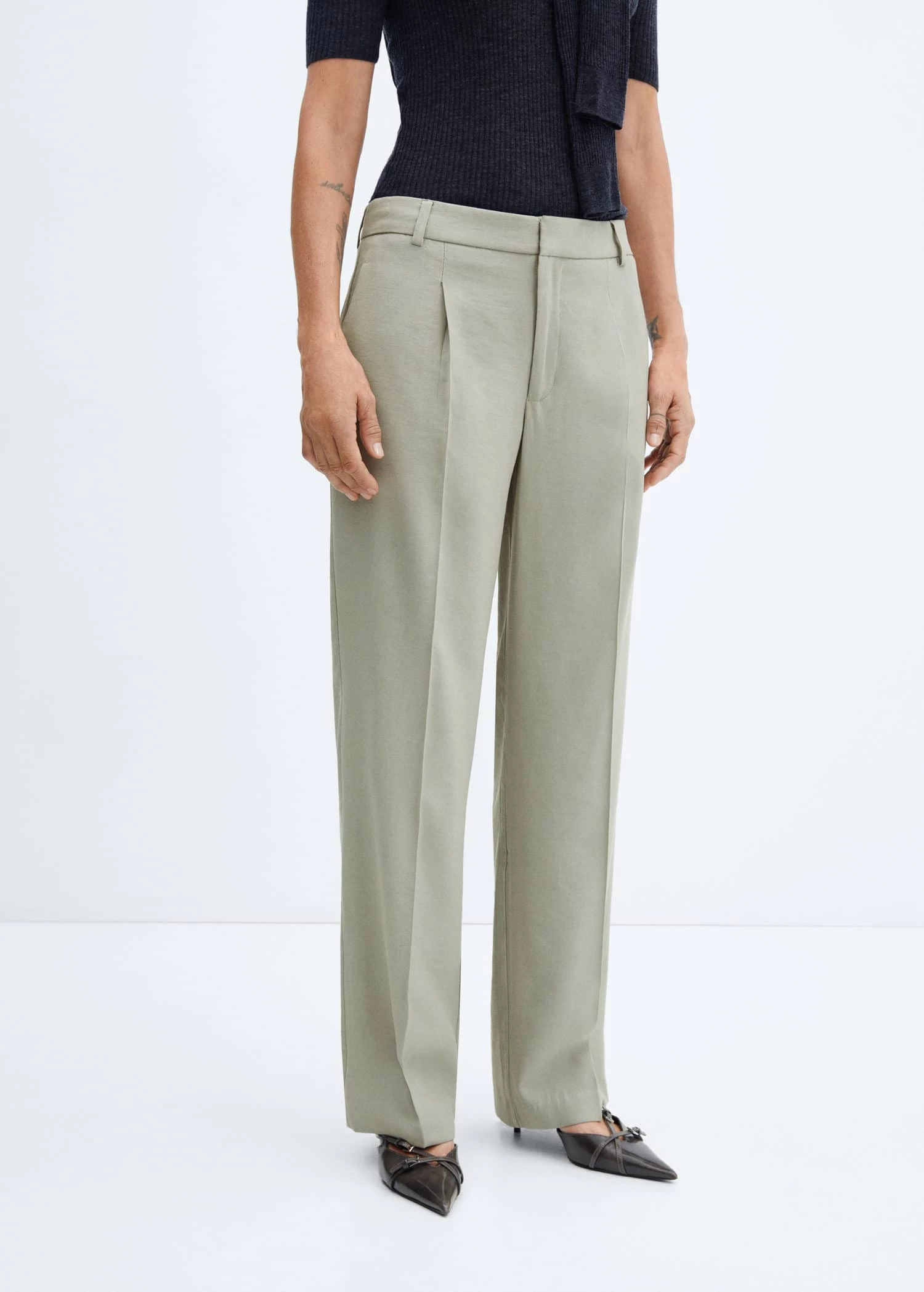 Pantalon Droit Pinces 11 Pantalon Droit Pinces – Image 11
