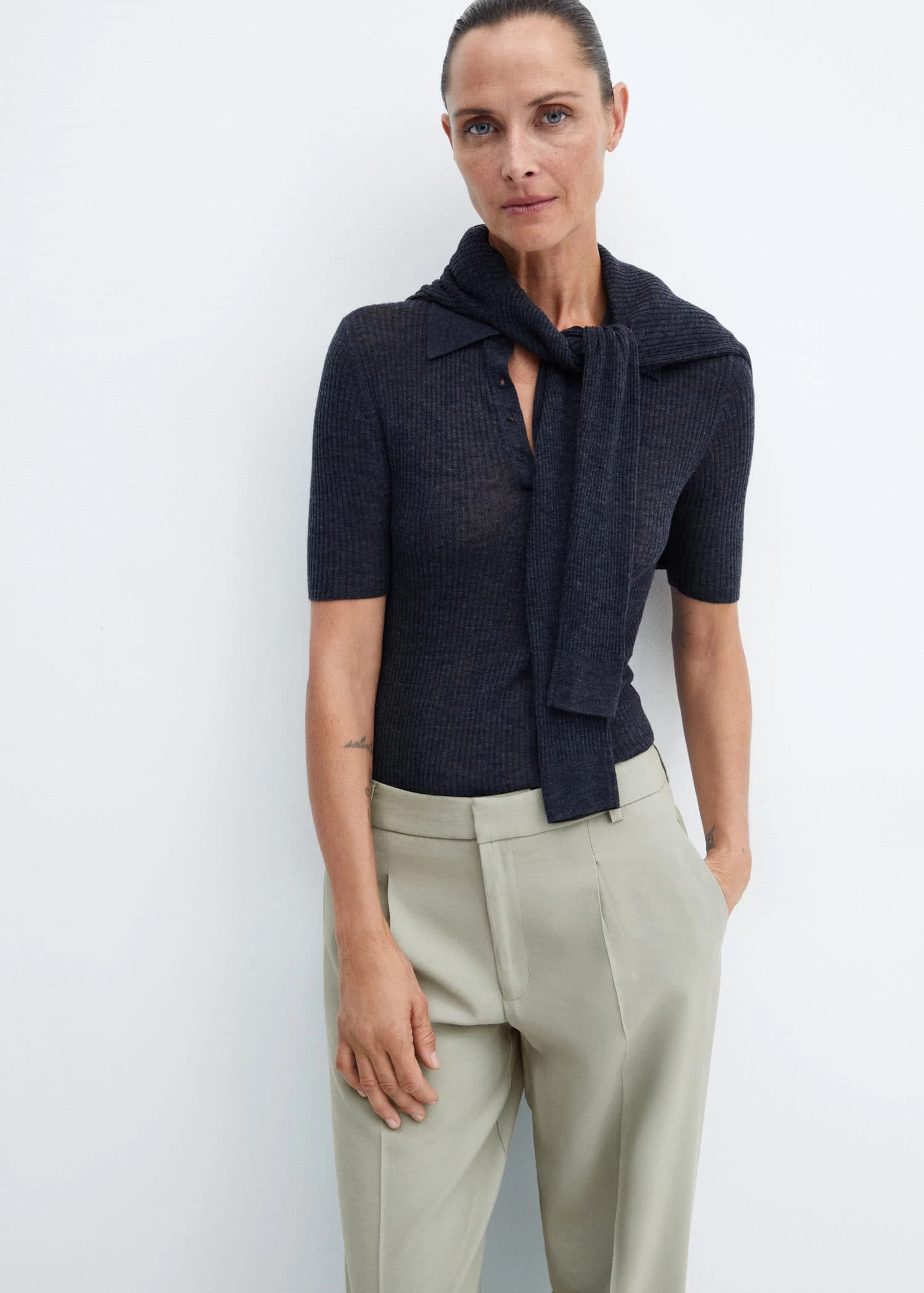 Pantalon Droit Pinces 14 Pantalon Droit Pinces – Image 14