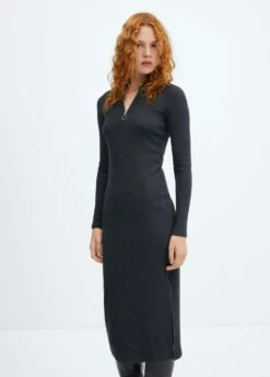 Robe Décolleté Zippé -New Trendy Shop 57065811 95