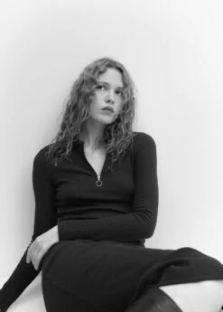 Robe Décolleté Zippé -New Trendy Shop 57065811 95 D2