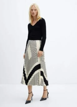 Jupe Plissée à Rayures -New Trendy Shop 57065966 05 99999999 01