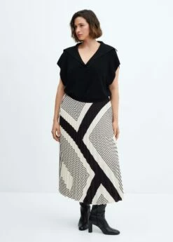 Jupe Plissée à Rayures -New Trendy Shop 57065966 05 D3