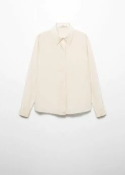 Chemise Soie Coutures Linéaires -New Trendy Shop 57065976 02 B