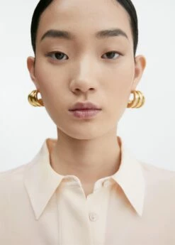 Chemise Soie Coutures Linéaires -New Trendy Shop 57065976 02 D1