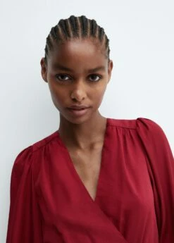 Robe Courte Manches Bouffantes -New Trendy Shop 57065980 78 D1