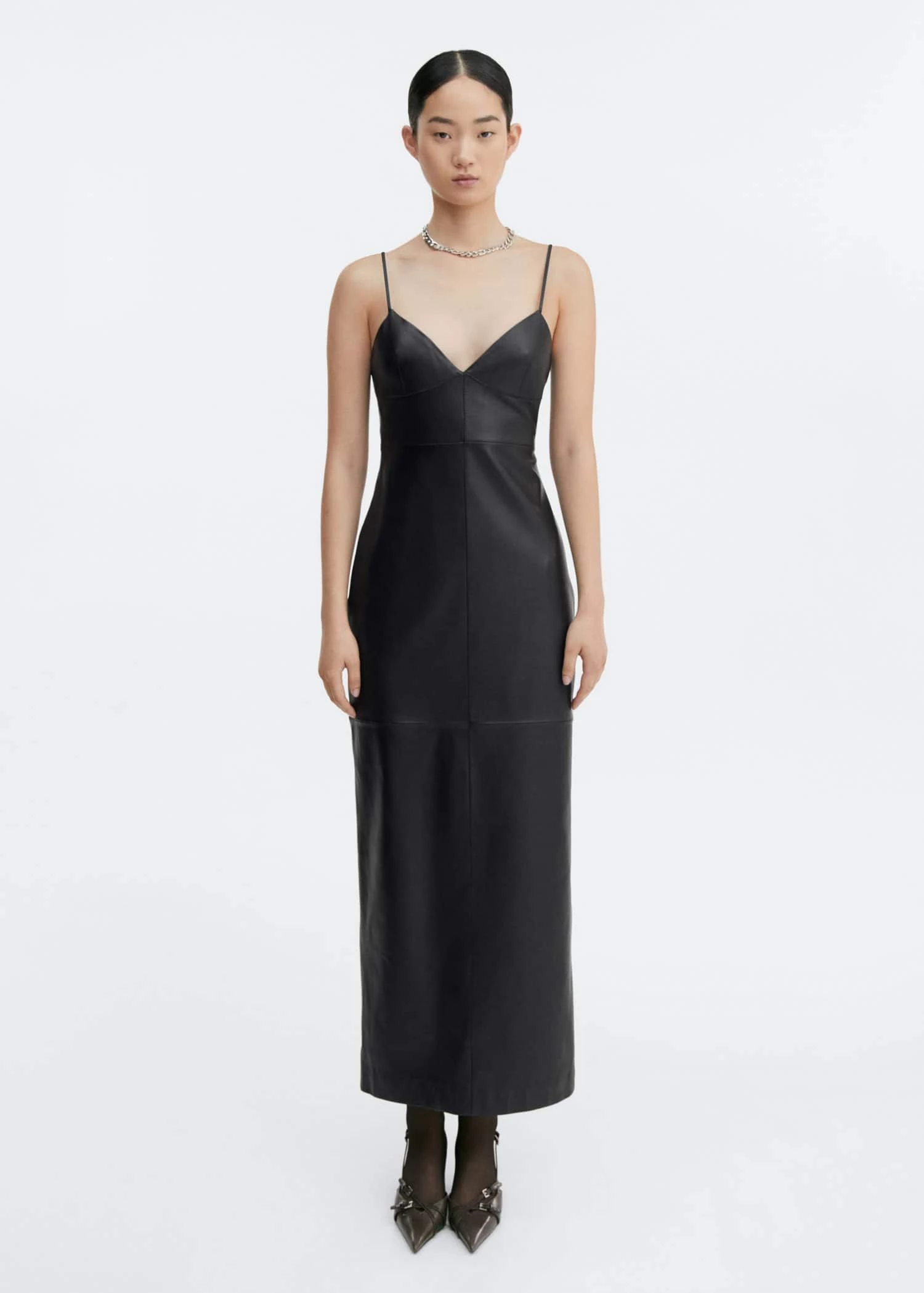 Robe Bretelles Cuir 1 Robe Bretelles Cuir