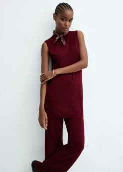 Pantalon Wideleg Maille Fine -New Trendy Shop 57066307 77 D2