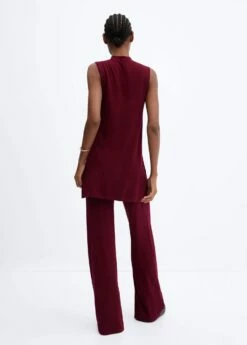 Pantalon Wideleg Maille Fine -New Trendy Shop 57066307 77 R