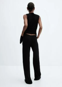 Pantalon Wideleg Maille Fine -New Trendy Shop 57066307 99 R