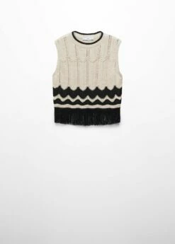 Top Maille Détail Franges -New Trendy Shop 57066308 05 B