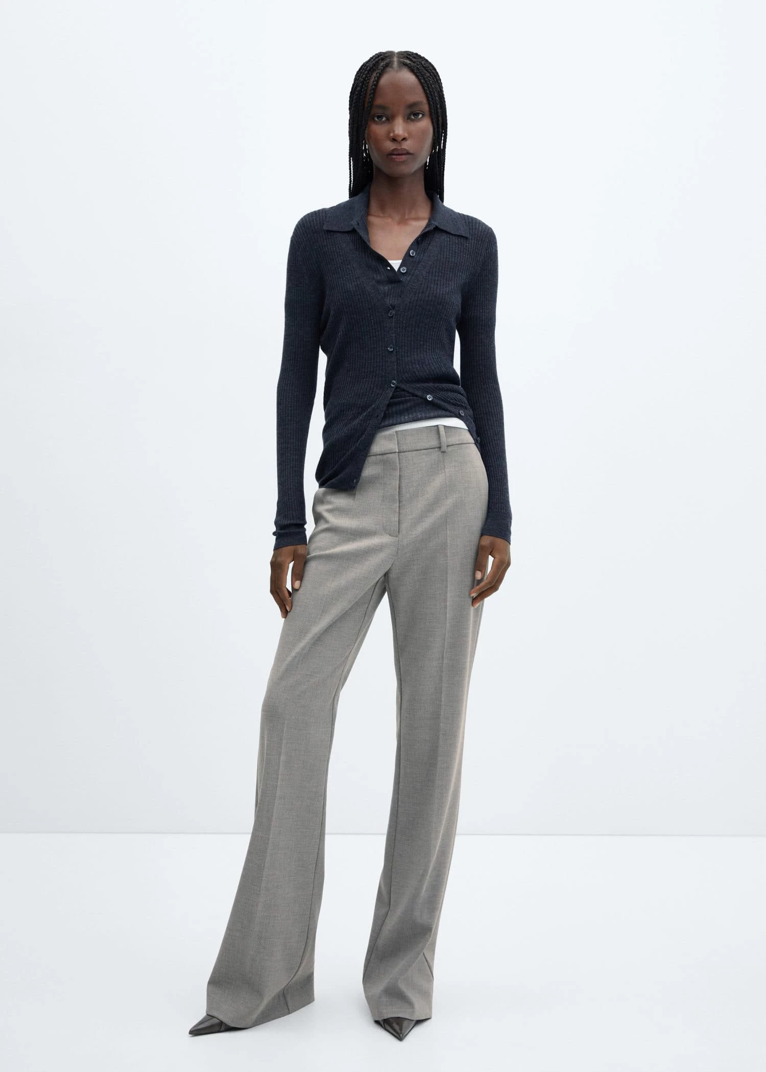 Pantalon Chiné Wideleg 2 Pantalon Chiné Wideleg – Image 2