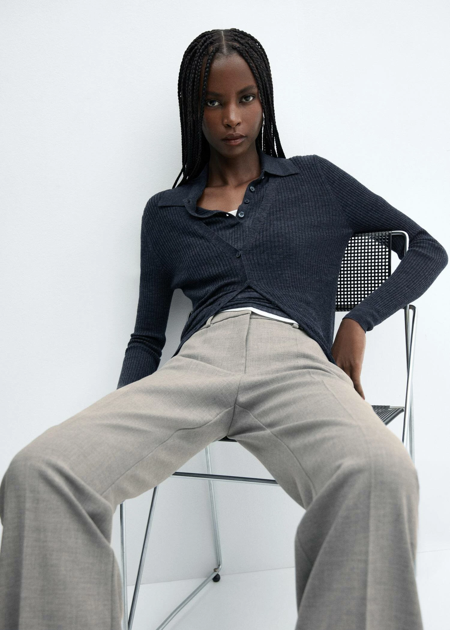 Pantalon Chiné Wideleg 5 Pantalon Chiné Wideleg – Image 5