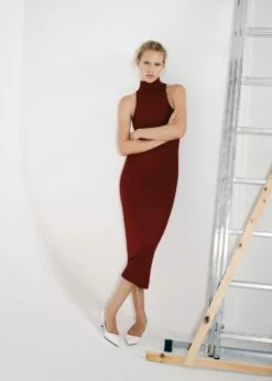 Robe Midi Col Montant -New Trendy Shop 57067125 78 D6