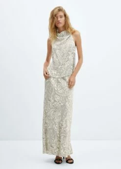 Jupe Longue En Imprimé Cachemire -New Trendy Shop 57067718 01 99999999 01