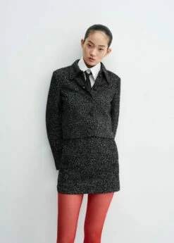 Jupe Tweed Chinée -New Trendy Shop 57067731 99 D7