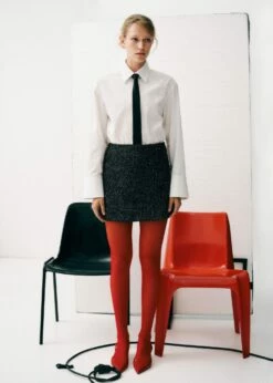 Jupe Tweed Chinée -New Trendy Shop 57067731 99 D9