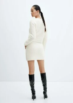 Jupe Tweed Liserés Contrastants -New Trendy Shop 57067754 05 R