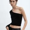 Top Velours Strass