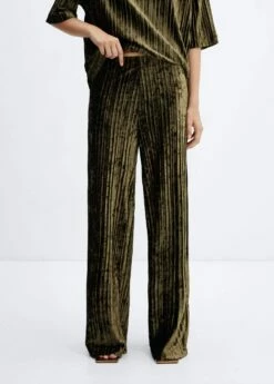 Pantalon Plissé Velours -New Trendy Shop 57069100 43
