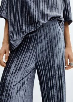 Pantalon Plissé Velours -New Trendy Shop 57069100 52 D6