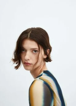 Robe Maille Filet Tie And Dye -New Trendy Shop 57069117 20 D1