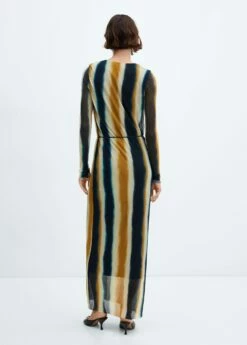 Robe Maille Filet Tie And Dye -New Trendy Shop 57069117 20 R