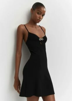 Robe Maille Détail Strass -New Trendy Shop 57072516 99 D2