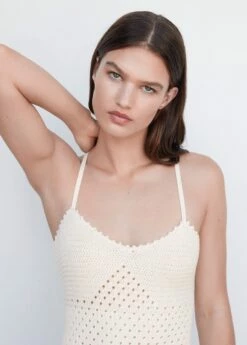 Robe Maille Détail Ajouré -New Trendy Shop 57072879 02 D1