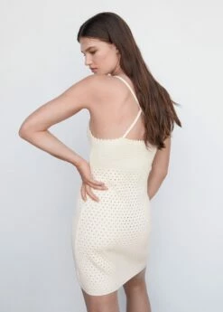 Robe Maille Détail Ajouré -New Trendy Shop 57072879 02 R