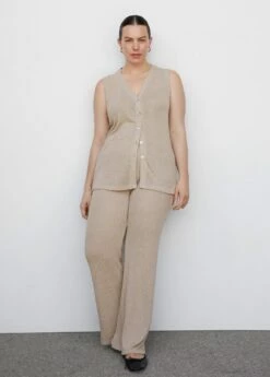 Pantalon évasé Maille -New Trendy Shop 57072880 07 D3