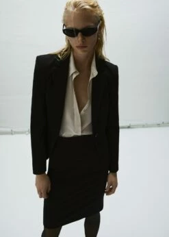 Jupe Crayon Fendue Maille Point De Rome 28 Jupe Crayon Fendue Maille Point De Rome -New Trendy Shop 57072885 99 D6