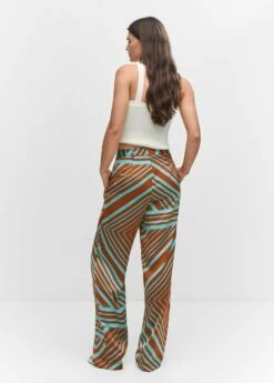 Pantalon Satiné Imprimé -New Trendy Shop 57072886 46 R