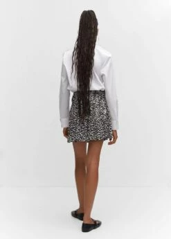 Minijupe Imprimée Froncée -New Trendy Shop 57073804 99 R