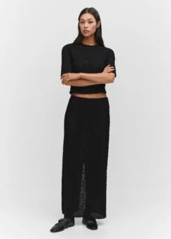 Jupe Texturée Fendue -New Trendy Shop 57073810 99 99999999 01