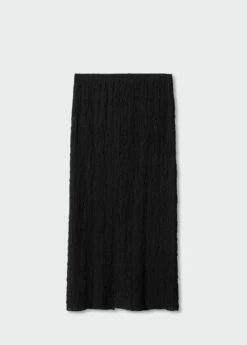 Jupe Texturée Fendue -New Trendy Shop 57073810 99 B