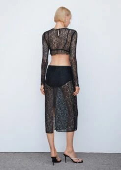 Jupe Midi Dentelle -New Trendy Shop 57073817 99 R