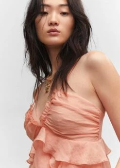 Robe Volants Lyocell -New Trendy Shop 57073819 25 D1