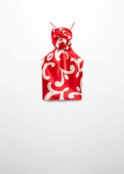 Top Satiné Imprimé Fleur Décorative -New Trendy Shop 57073821 70 B