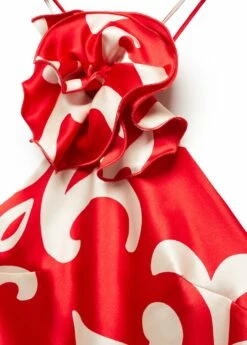 Top Satiné Imprimé Fleur Décorative -New Trendy Shop 57073821 70 D8