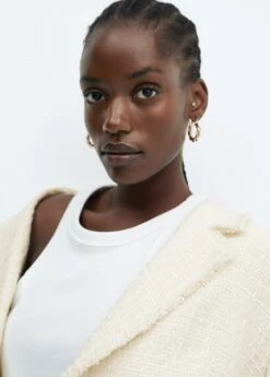 Veste Tweed Bouton Bijou 35 Veste Tweed Bouton Bijou -New Trendy Shop 57074430 05 D4