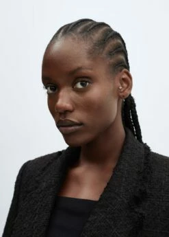 Veste Tweed Bouton Bijou 26 Veste Tweed Bouton Bijou -New Trendy Shop 57074430 99 D4