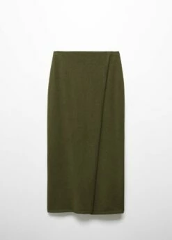 Jupe Portefeuille En Maille -New Trendy Shop 57075794 37 B