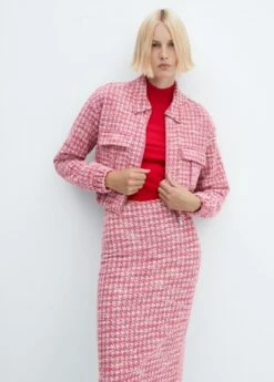 Jupe Tweed Pied-de-poule -New Trendy Shop 57075797 85 D1