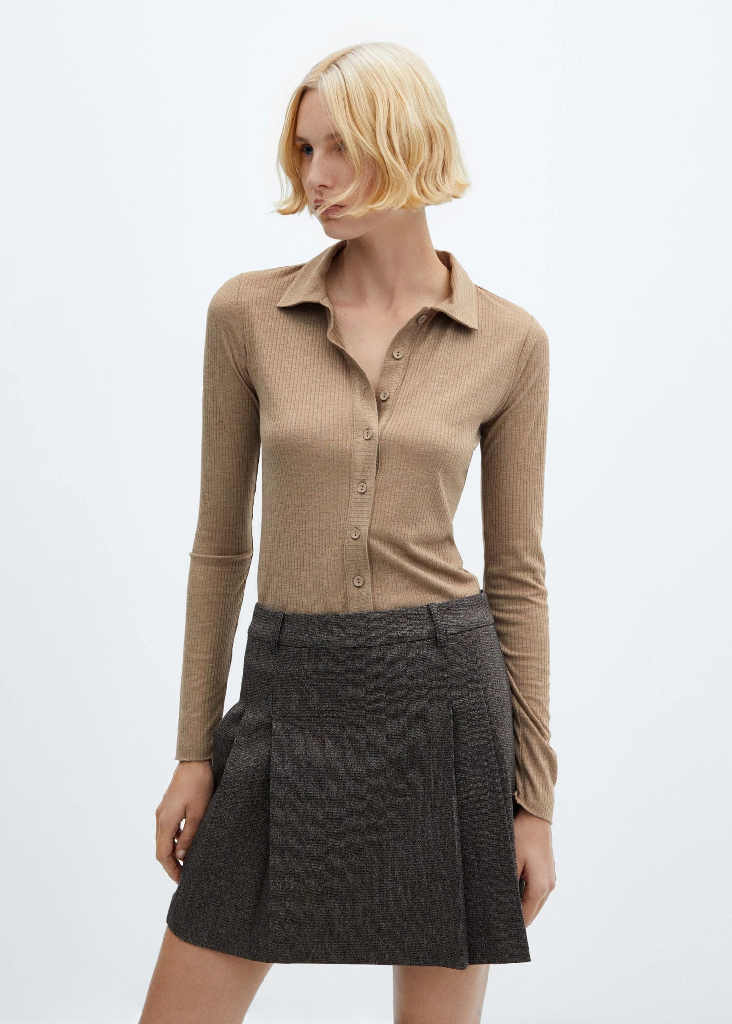 Chemise Maille Côtelée 1 Chemise Maille Côtelée