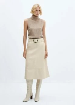 Jupe Midi Ceinture Similicuir 22 Jupe Midi Ceinture Similicuir -New Trendy Shop 57075965 05 99999999 01