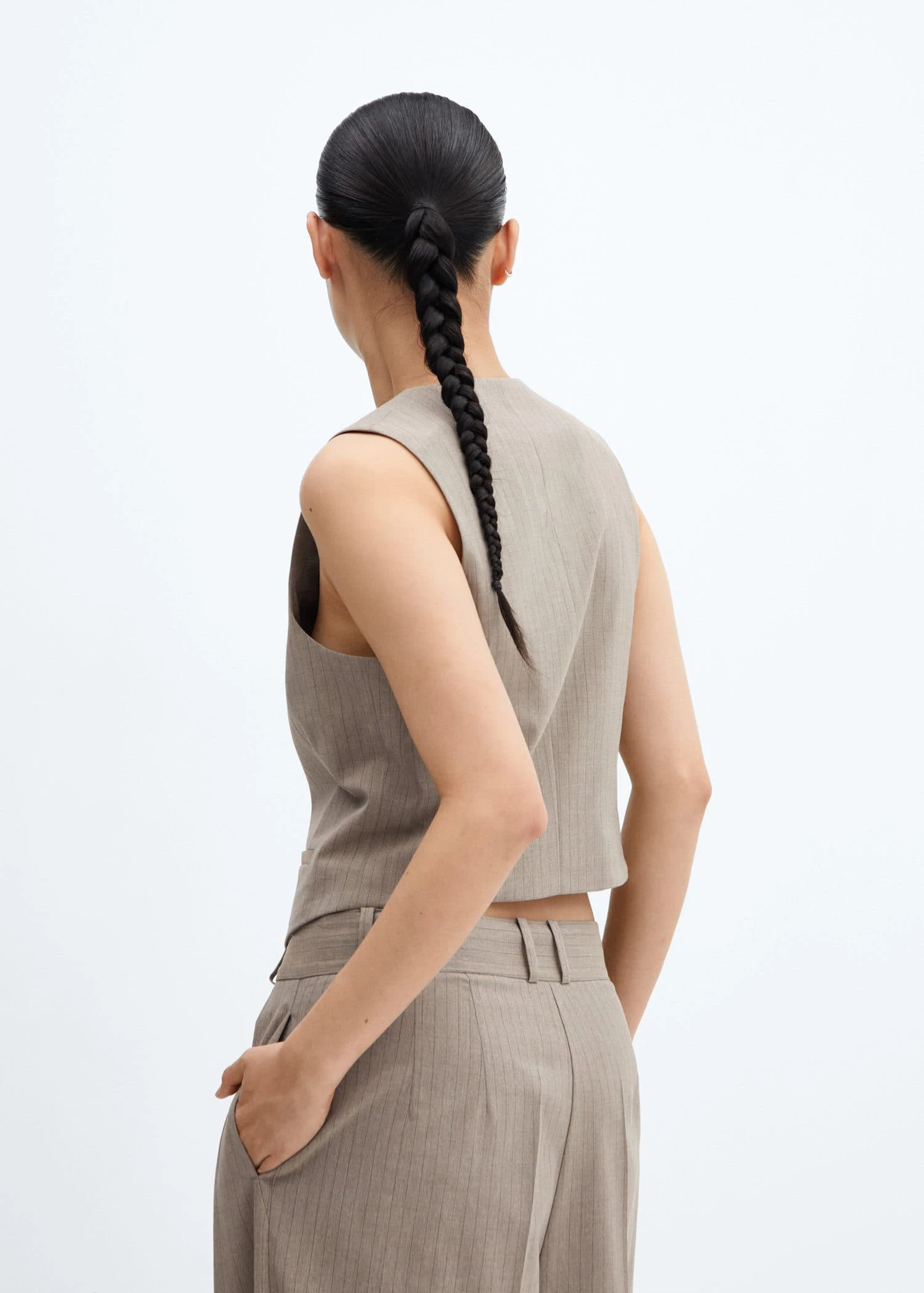 Gilet Fines Rayures 3 Gilet Fines Rayures – Image 3