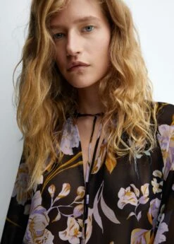 Blouse Imprimée Manches Bouffantes -New Trendy Shop 57076317 99 D1