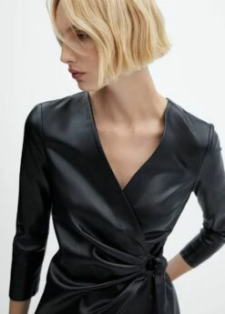 Robe Cache-cœur Similicuir 11 Robe Cache-cœur Similicuir -New Trendy Shop 57076711 99 D1