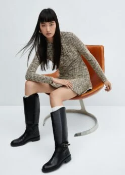 Robe Tweed Chinée -New Trendy Shop 57077731 08 D2