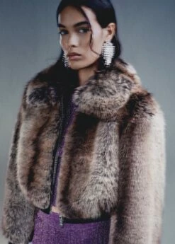 Veste Bomber Crop Fausse Fourrure 11 Veste Bomber Crop Fausse Fourrure -New Trendy Shop 57077747 30 D6